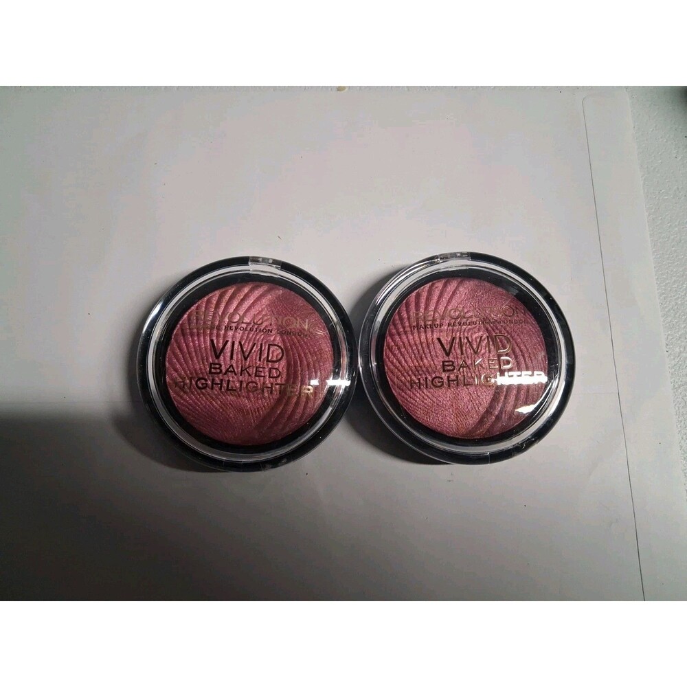 Revolution-Vivid Baked Highlighter Rose Gold Lights Highlighter 0.26 Oz X2